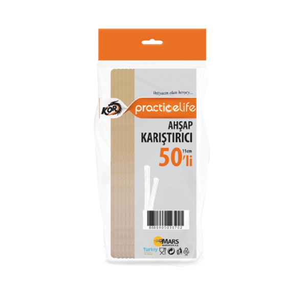 PRACTICE LIFE TAHTA KARIŞTIRICI 11 CM 50'Lİ