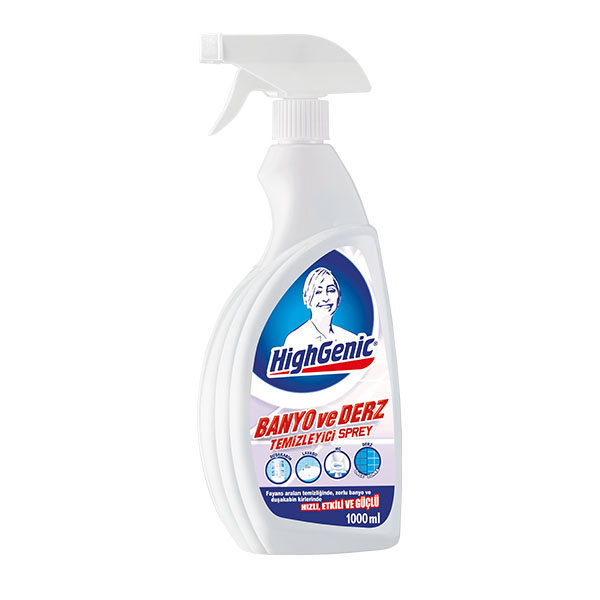 HİGHGENİC BANYO VE DERZ TEMİZLEYİCİ SPREY 1000ML