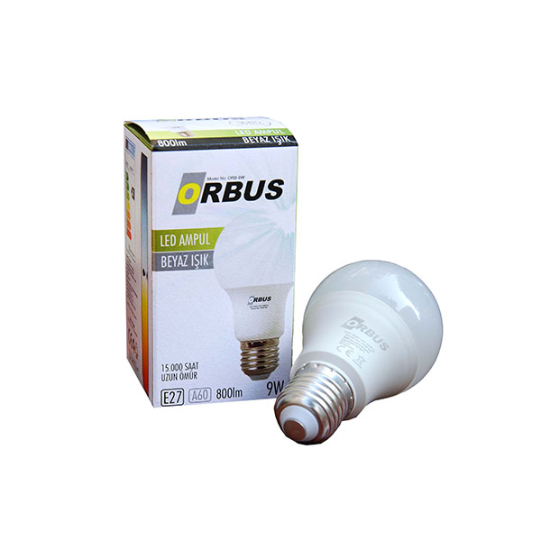 ORBUS LED AMPUL, 9 WATT, E27 800 LM BEYAZ IŞIK-24